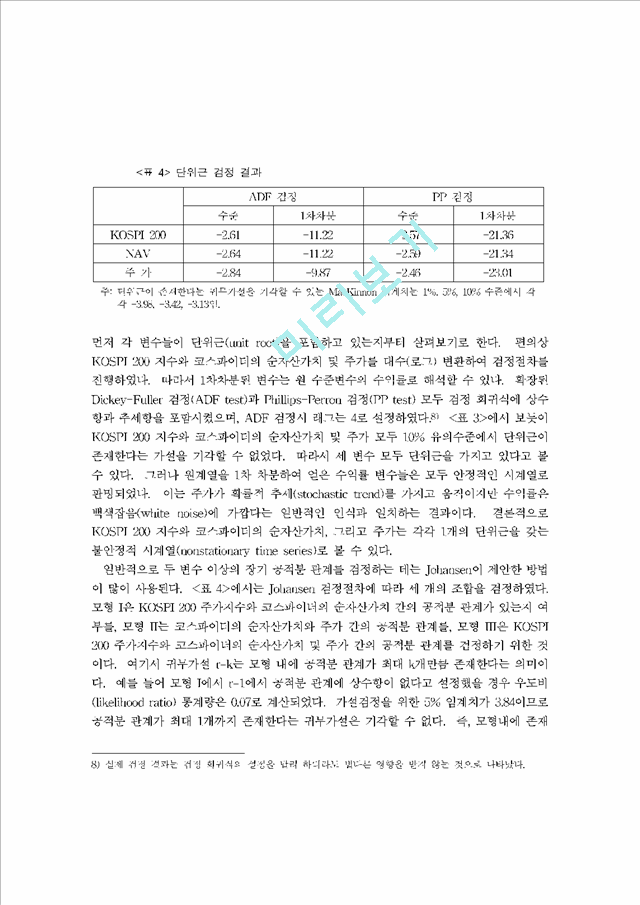 [주식] 한국 주식시장에서 인덱스펀드의 과도한 할인현상에 관한 연구    (10 페이지)